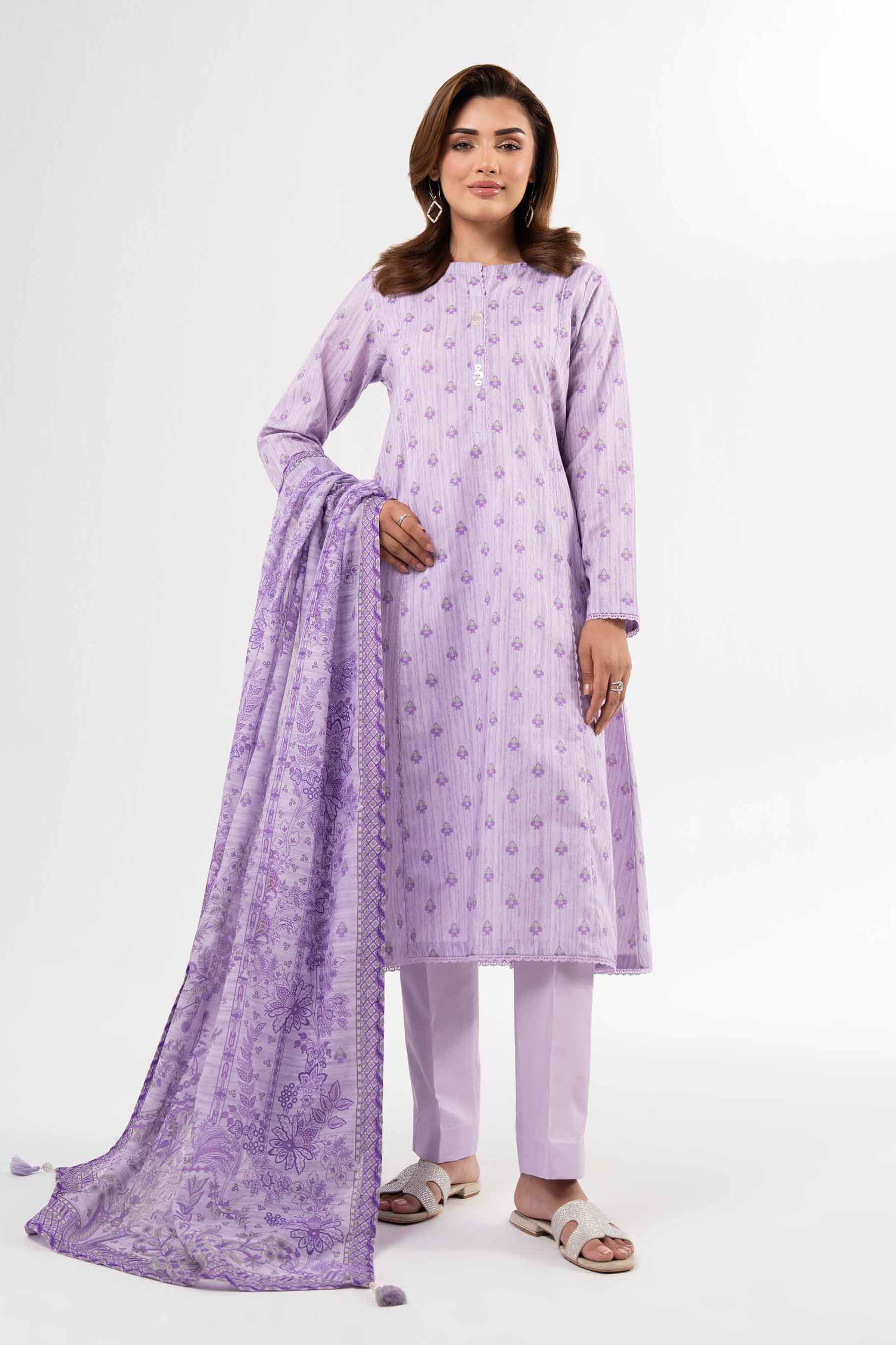 3 Piece - Digital Printed Suit - 42502146