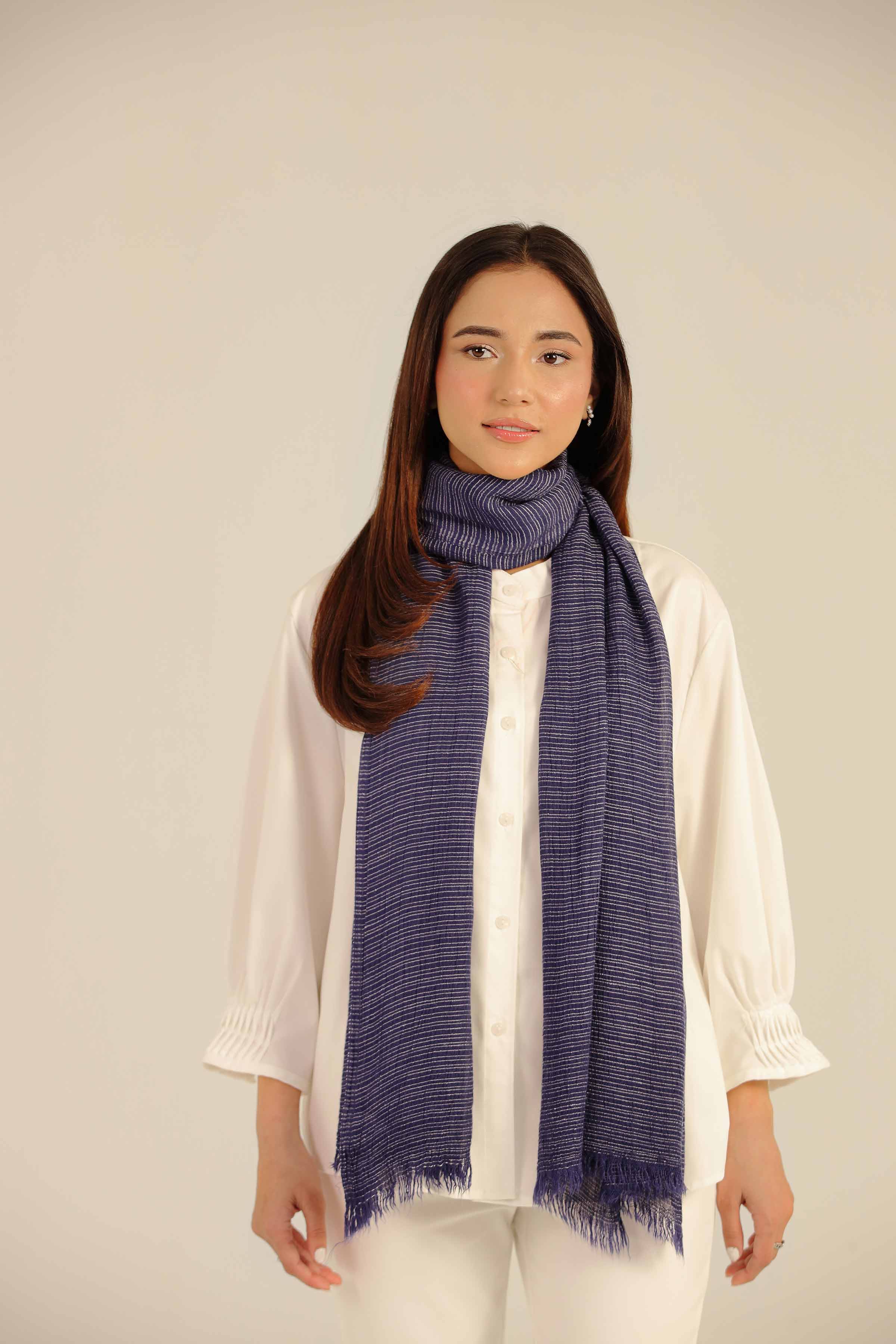 Navy Women Scarf-442452121