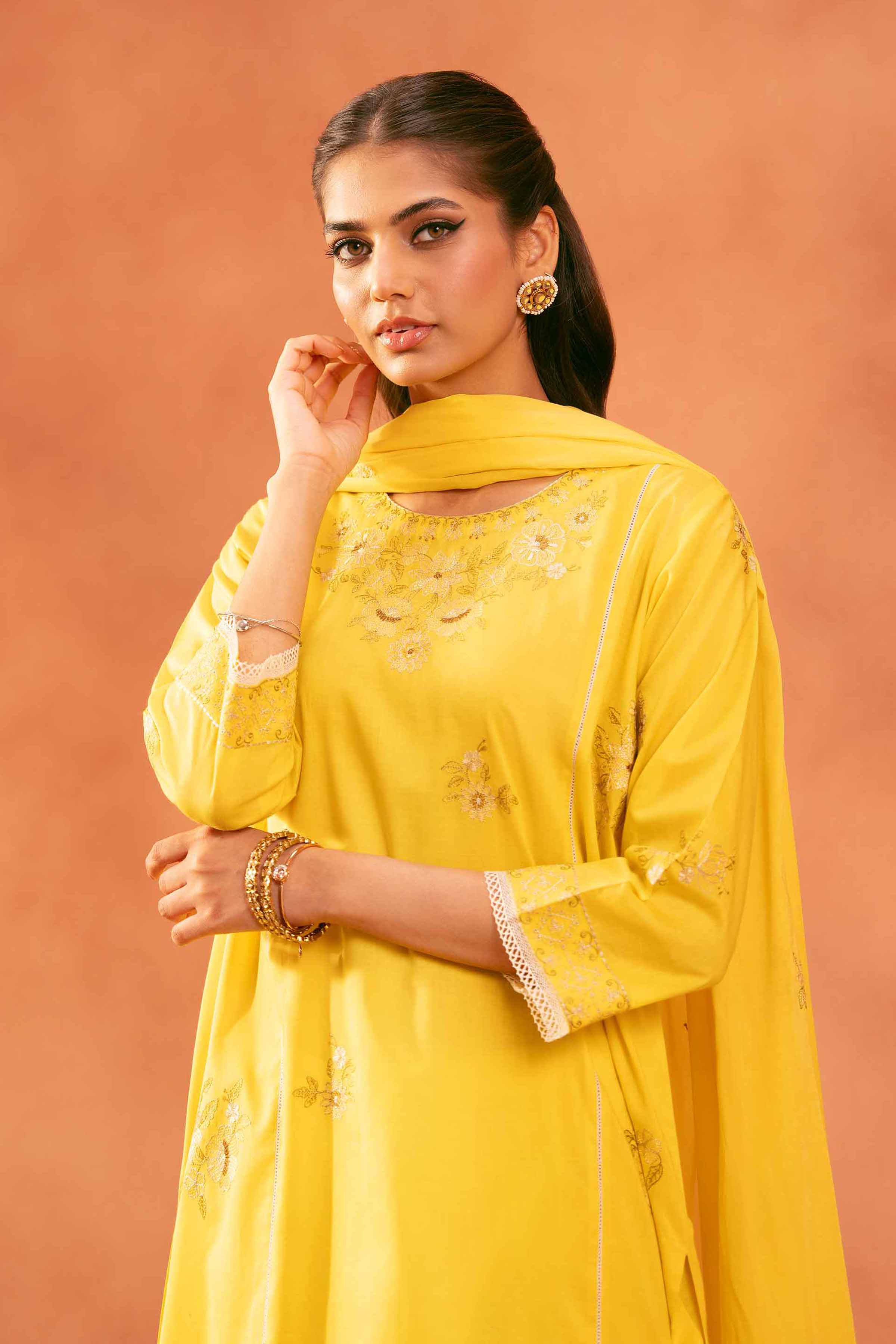 3 Piece - Embroidered Suit - KFE25-118