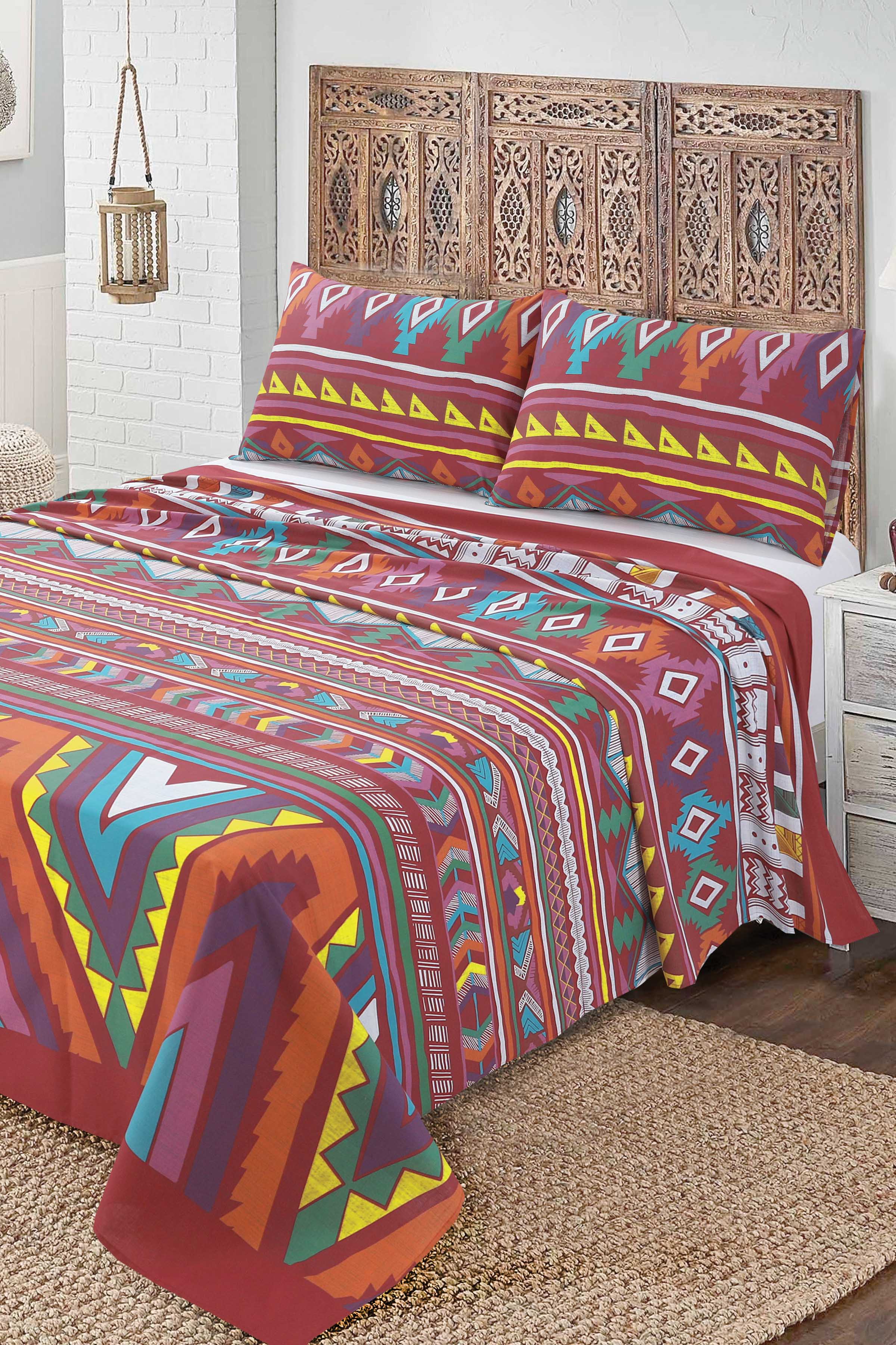 8657-Red-Floral-Sheet-Set-1.jpg Red Floral Sheet Set