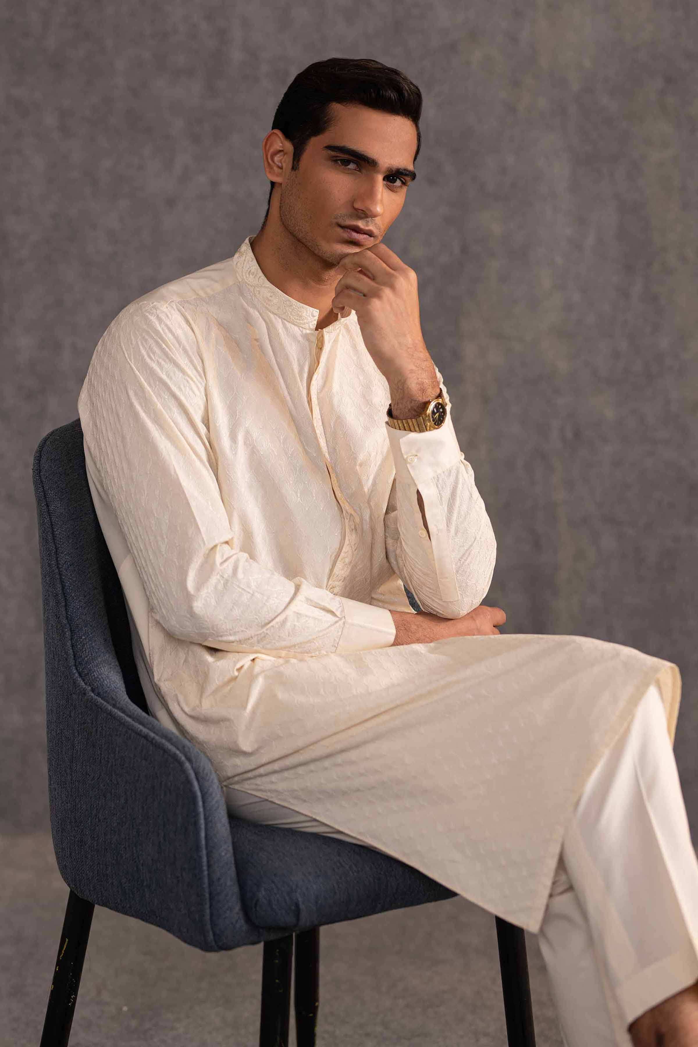 2 Piece - Embroidered Naqsh Suit - KNS25-07