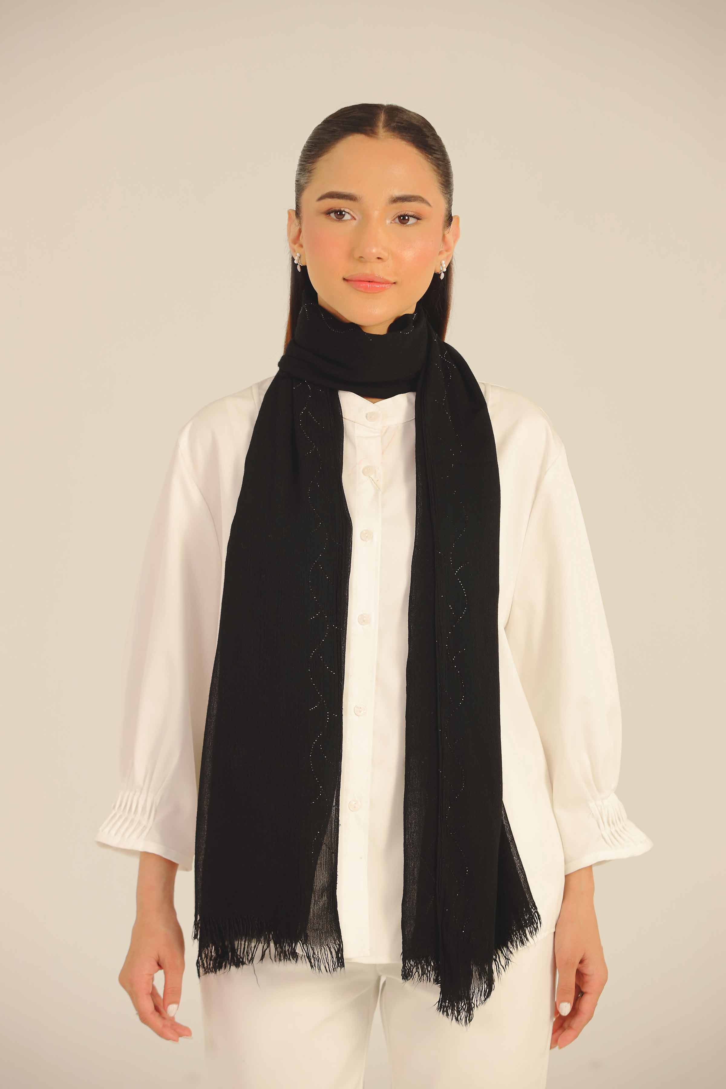 Black Women Scarf-442482103