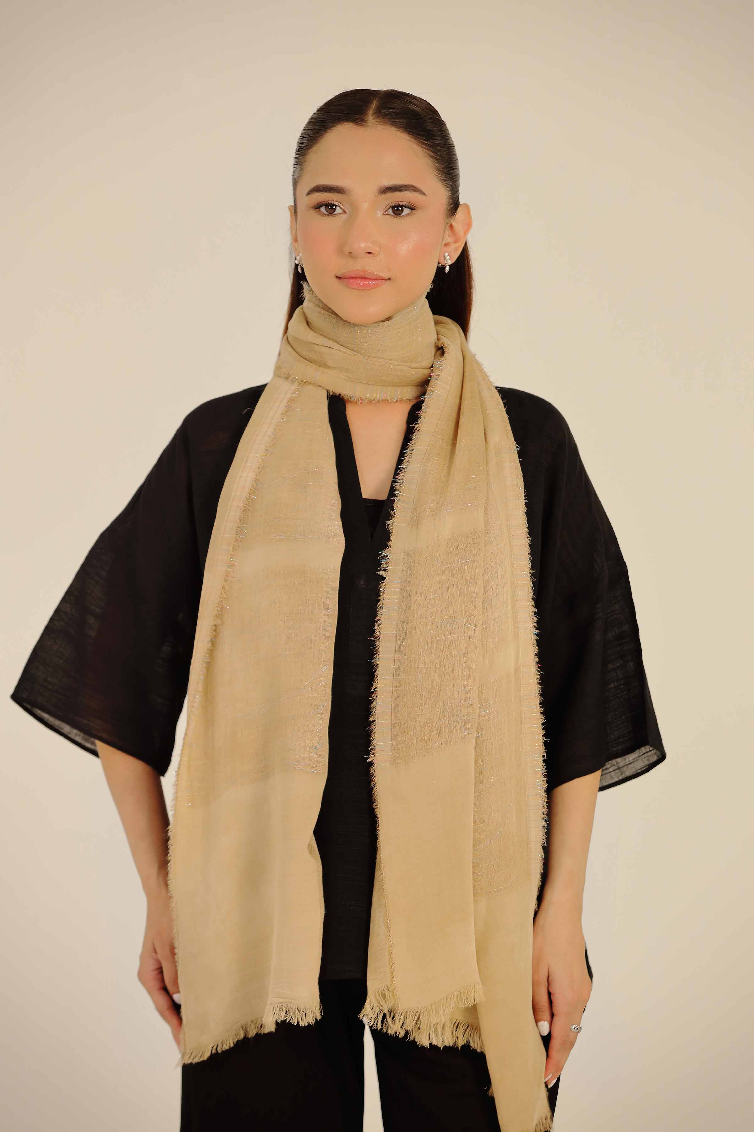 Khaki Women Scarf-442712130
