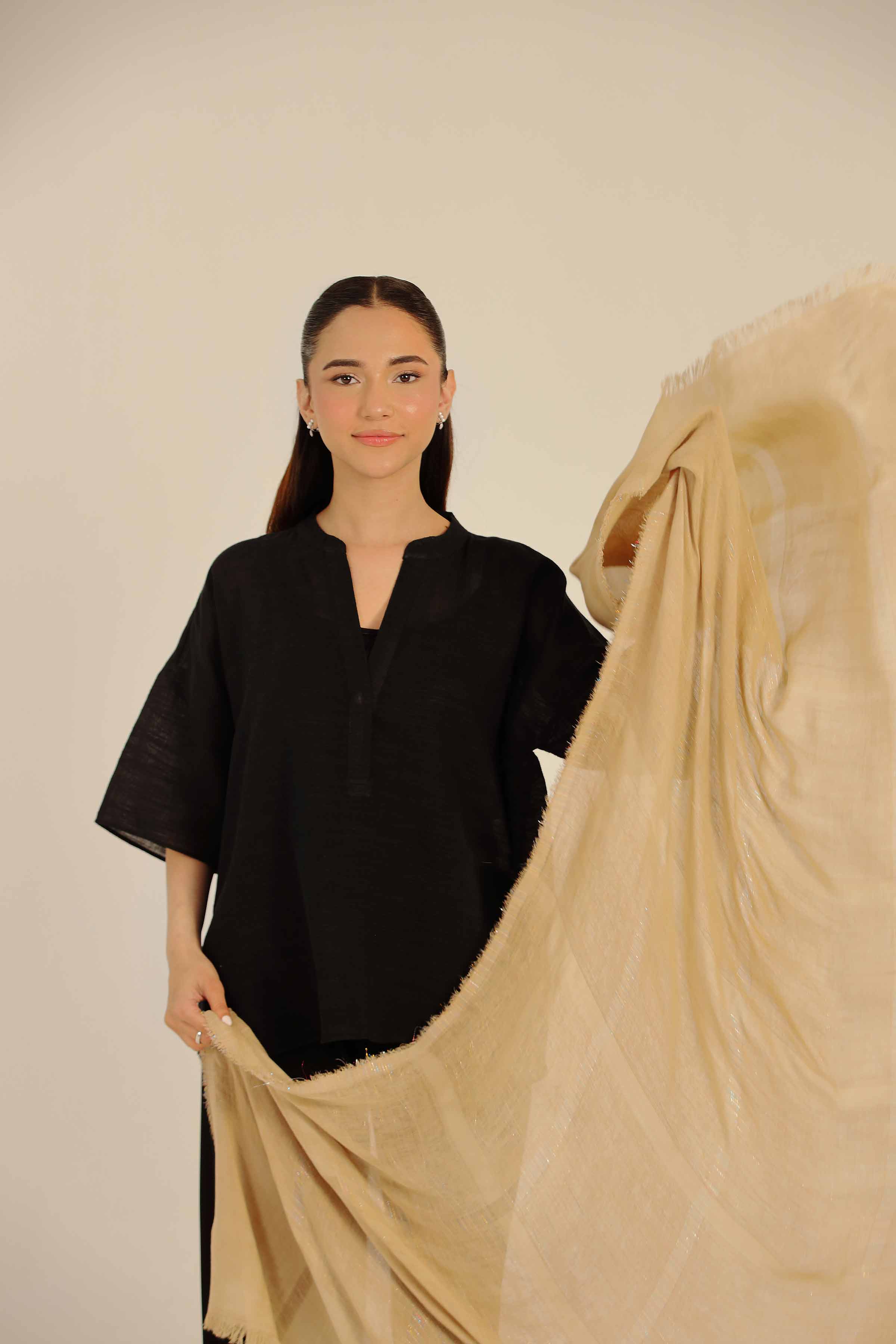 Khaki Women Scarf-442712130