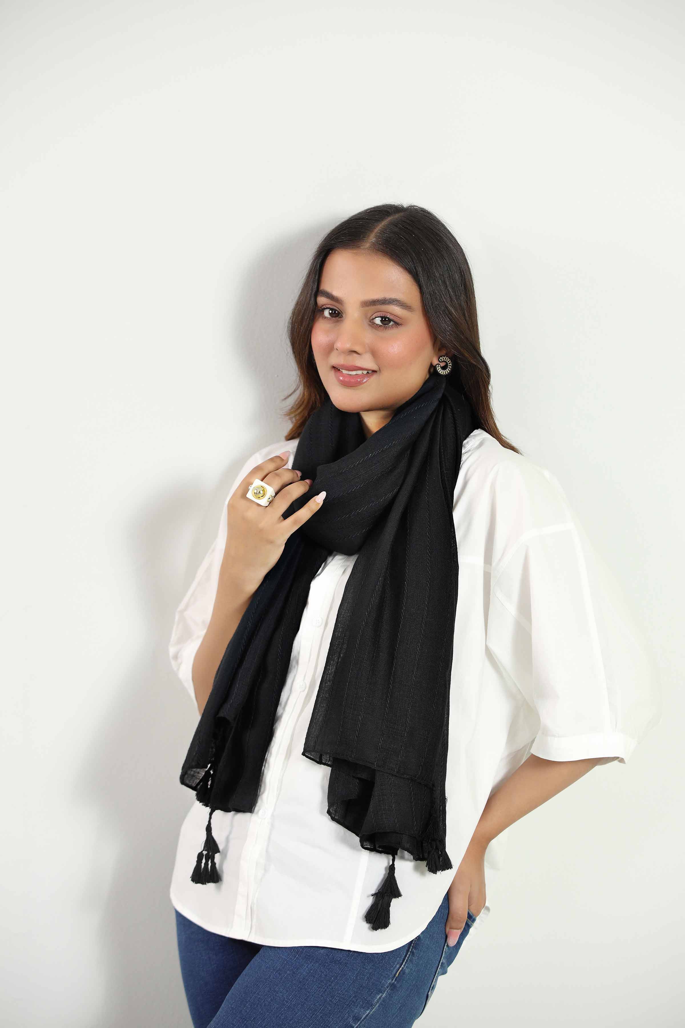 Black Women Scarf-442802103