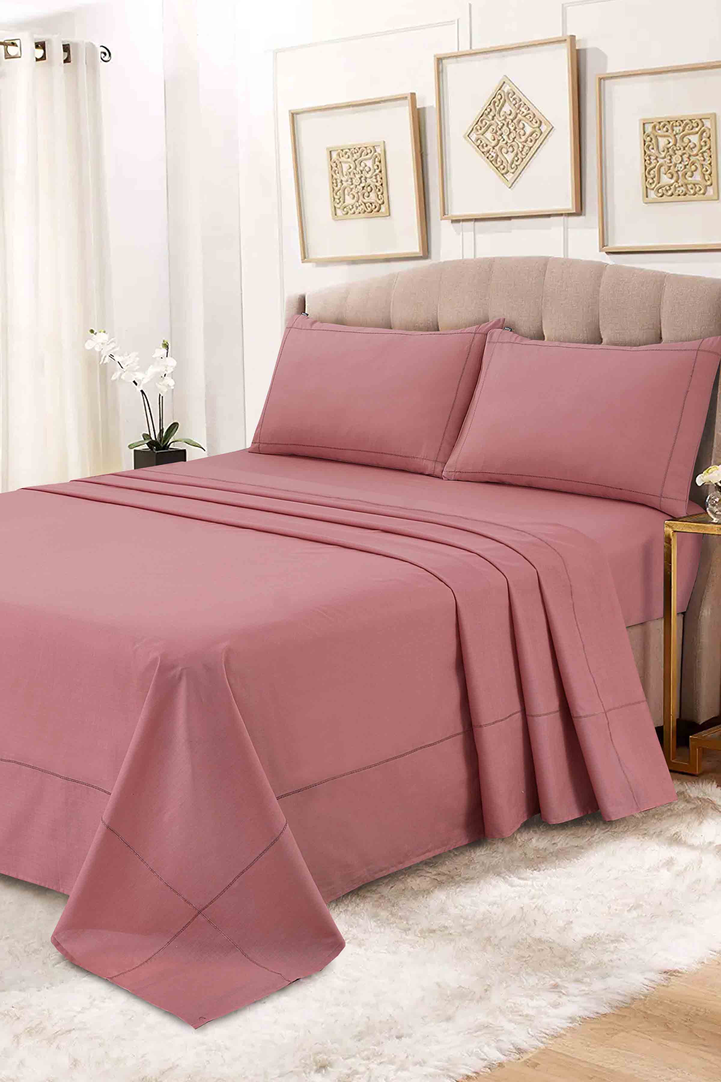 Pink Dyed Sheet Set