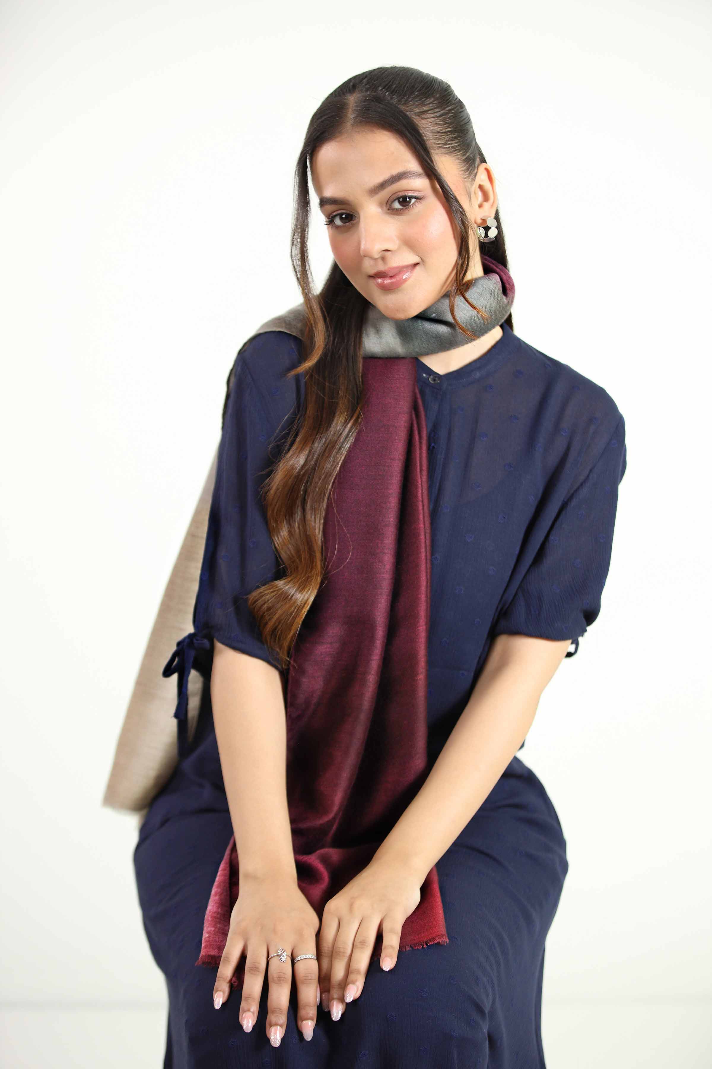 Maroon Women Scarf-442842122