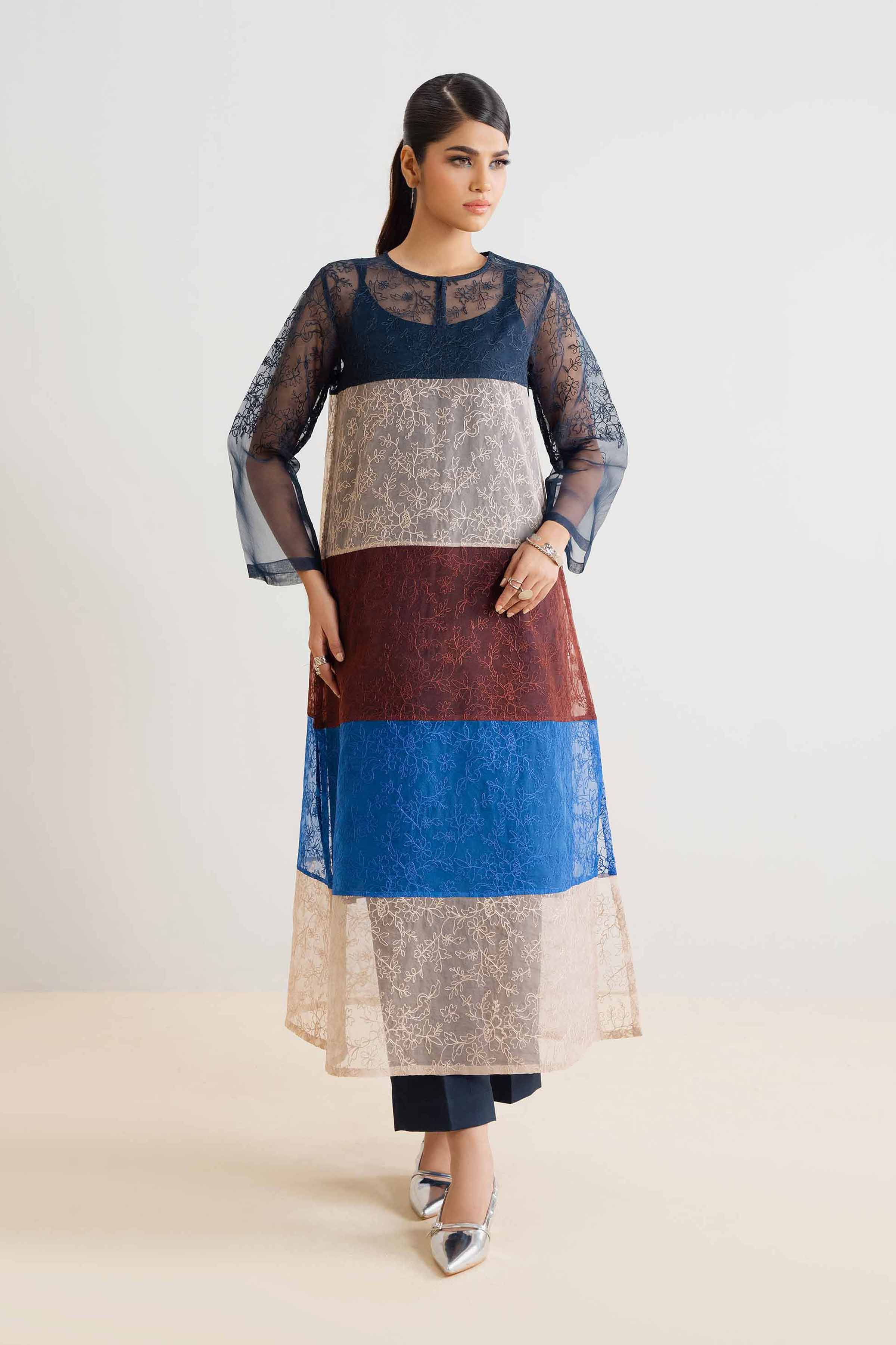 2 Piece - Embroidered Suit - PCS25-07