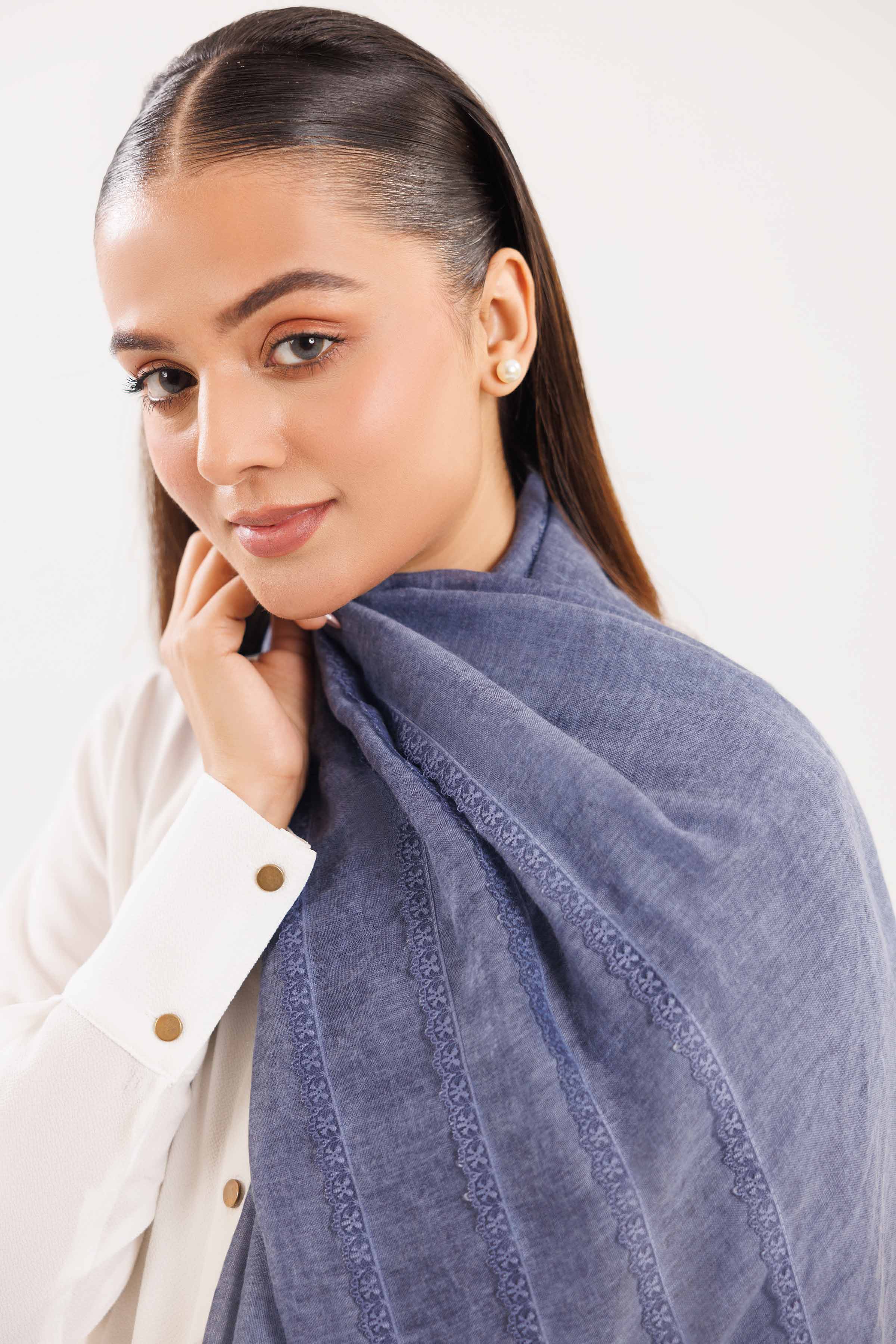 Blue Women Scarf-442822108