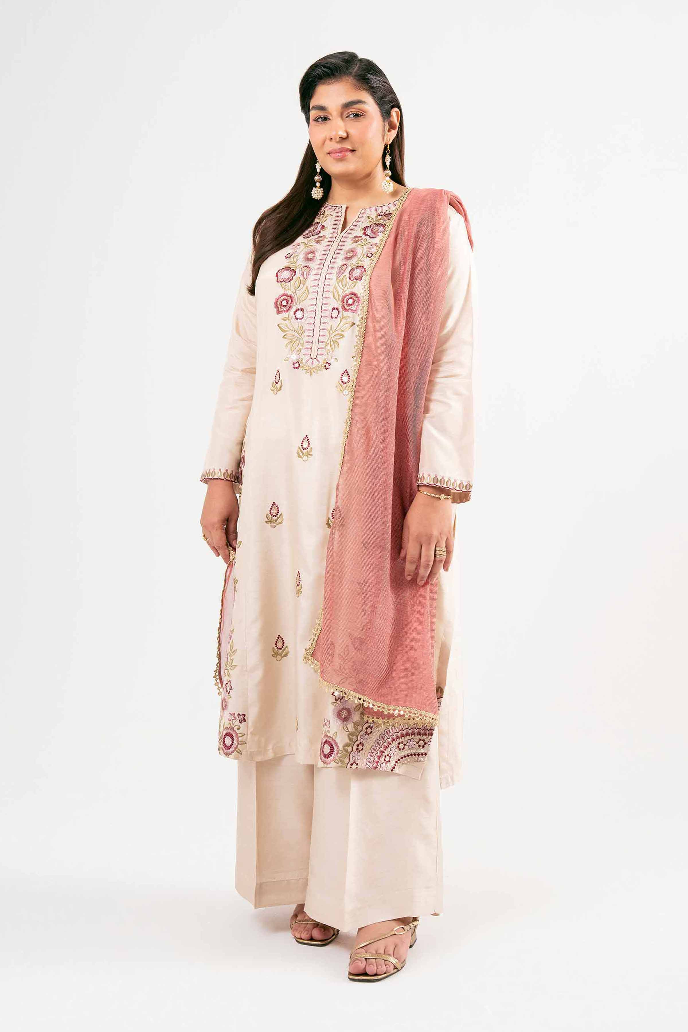 3 Piece - Embroidered Suit - PMD25-14 M
