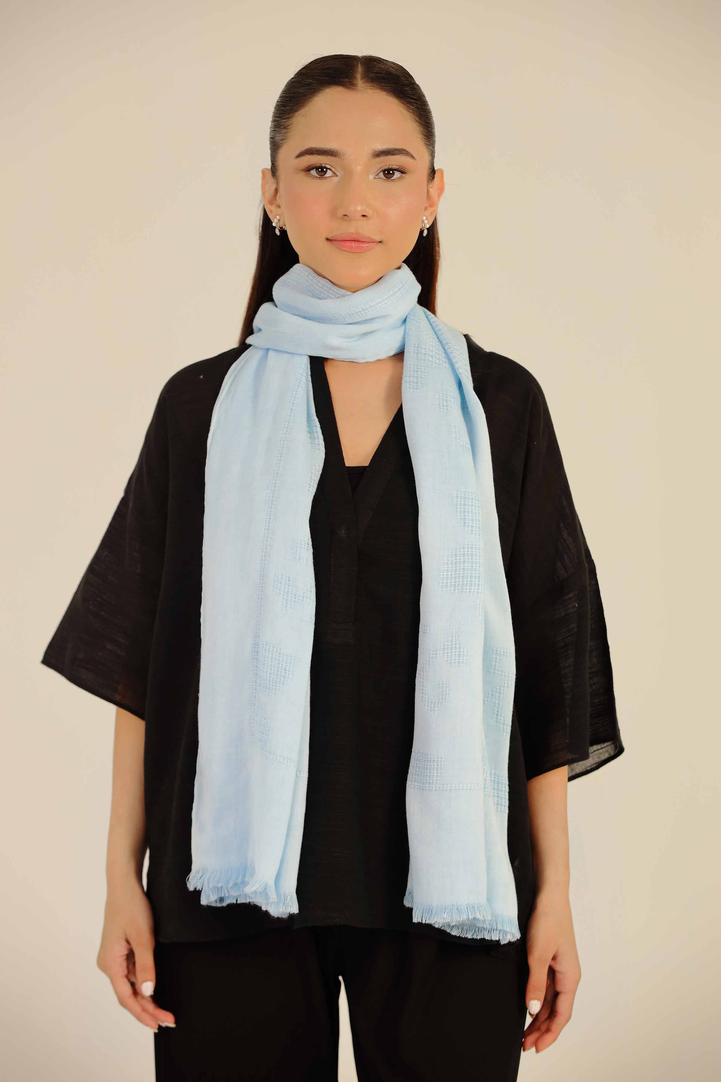 Blue Women Scarf-442692108