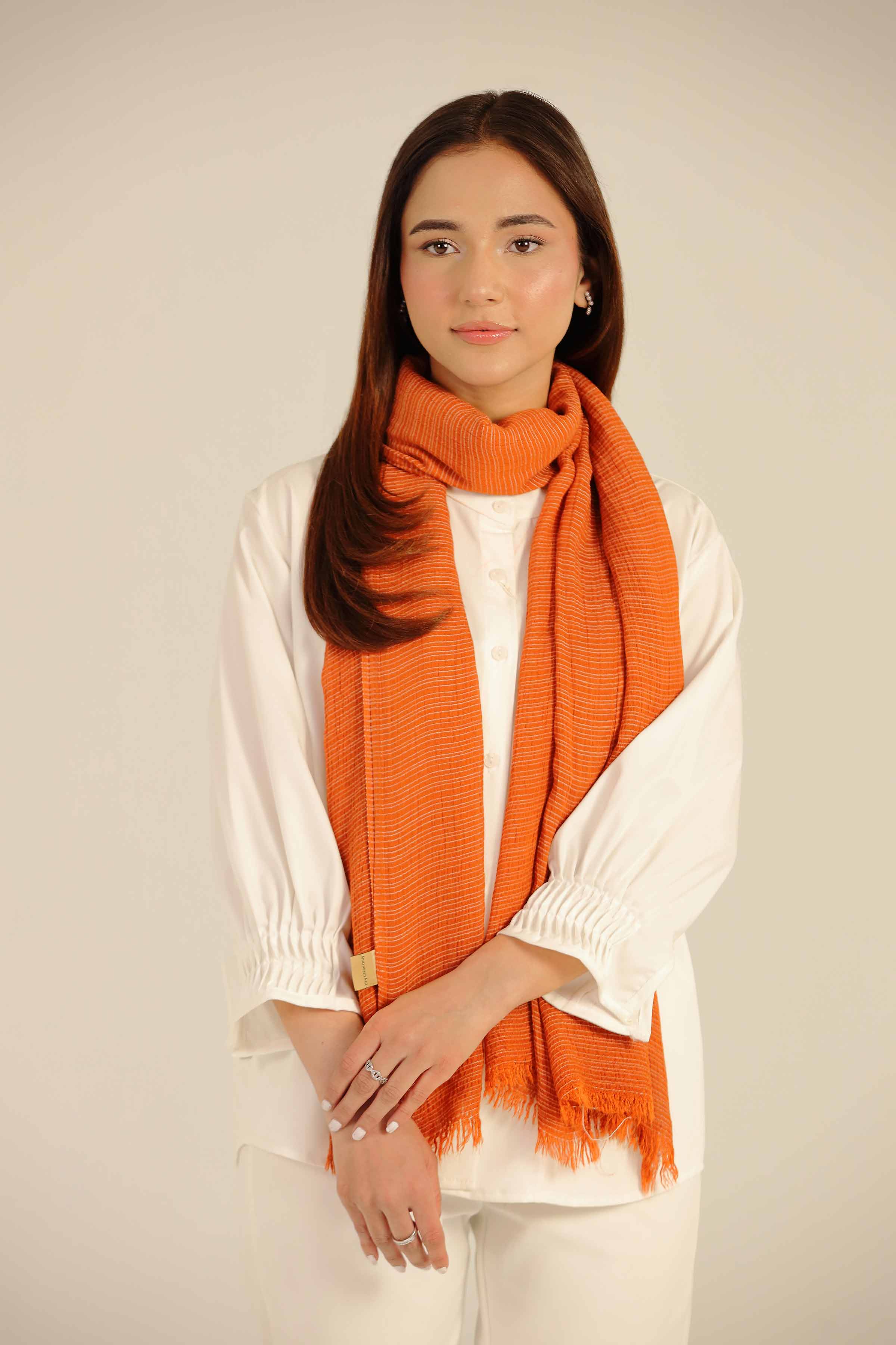 Tan Women Scarf-442452126